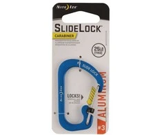 Nite Ize SlideLock Snap Hook #3 aliuminio mėlynas (CSLA3-03-R6)