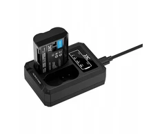 Nitecore fotoaparato įkroviklis Dviejų lizdų USB įkroviklis 2x akumuliatorius baterija Nikon EN-EL15 EL15 a b c / DCH-EL15TC