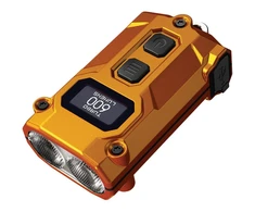 Nitecore TINI3 Žibintuvėlis-raktų pakabukas, 600 lm, 90 m, OLED ekranas, 330 mAh, USB-C, IP54, oranžinės spalvos