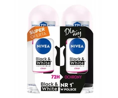 Nivea NIVEA antiperspirantas vyrams su kvapu Juodas&amp;Baltas Invisible 2 x 50 ml