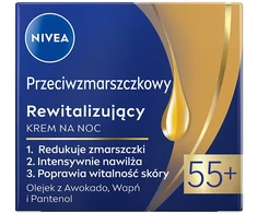 Nivea Nuo raukšlių + Atgaivinantis naktinis kremas 55+ 50ml