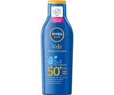 Nivea NVEA _ Sun vaikai apsaugoti &amp; amp; Priežiūra 5in1 saulės losjonas vaikams su organinių migdolų aliejaus 200ml
