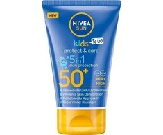 Nivea NYVA _ Sun vaikai apsaugoti &amp; amp; Priežiūra 5in1 SPF50 + apsaugos nuo saulės priemonė vaikams 50ml