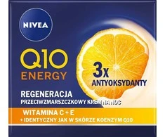 Nivea Q10 energinis naktinis kremas nuo raukšlių – 3 antioksidantai, 50 ml
