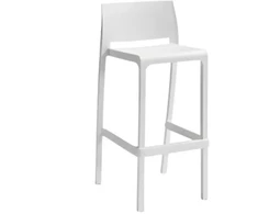Nlle PROFI BRUSH Baro kėdė sodo Volga Stool 65 50x49x89cm balta (8003723003107)