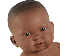 Noah Llorens Lėlė berniukas Noe 45 cm be drabužių, tamsi oda (45003)