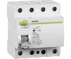 Orno Noark Liekamosios srovės grandinės pertraukiklis Noark 108362 4P 40A 30mA 6kA TIPO A EX9L-N