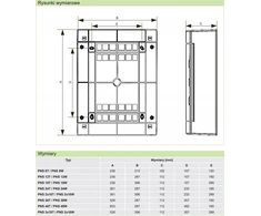 Noark Noark 101502 montavimo korpusas, montuojamas ant paviršiaus, 3 eilių IP40 3X12 MOD