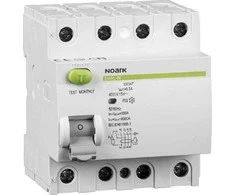 Noark Liekamosios srovės grandinės pertraukiklis Noark 108336 6kA 4-POLE. 40A 100mA AC TIPAS