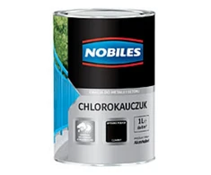 Nobiles Chloruoto kaučiuko emalio dažai metalui ir betonui, šviesiai geltoni, 1 l