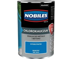 Nobiles Chlorokaučiuko dažai metalui ir betonui mėlyni RAL 5015 0,9 l