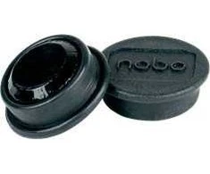 Magnetai Nobo, 24mm, juodos spalvos, 10 vnt./pak.
