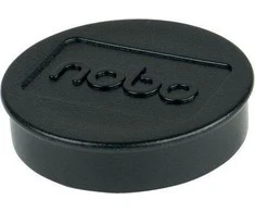 Magnetai Nobo, 38mm, juodos spalvos, 10 vnt./pak.