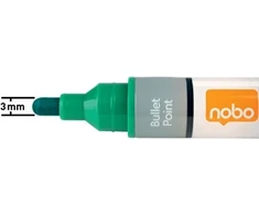 Nobo Žymekliai Liquid Ink, žali, pak./10 (1915380)