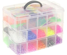 Nobo Guminės juostos papuošalų apyrankėms gaminti Loom Bands Krosno XXL rinkinys