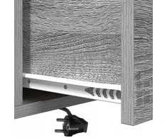 Šalia lovos spintelė 2 pcs Pilkas Sonoma 40 x 31 x 60 cm