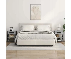 Šalia lovos spintelė 2 pcs Pilkas Sonoma 41 x 31 x 51 cm