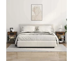 Šalia lovos spintelė 2 pcs Rūkyta ąžuolas 41 x 31 x 51 cm