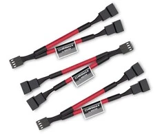 Noctua 4 kontaktų - 4 kontaktų x2, 0,11 m, Raudona (NA- SYC1.red)