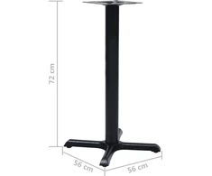 Bistro stalo koja, juodos spalvos, 56x56x72cm, ketus