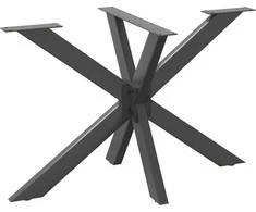 Valgomojo stalo koja, voro formos, antracito spalvos, 120x68x(72-73) cm, plienas