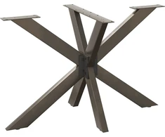 Valgomojo stalo koja, voro formos, juoda, 120x68x(72-73) cm, plienas