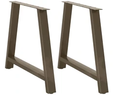 Valgomojo stalo kojelės, A formos, 2 vnt., 100 x (72-73) cm, plienas