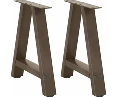 Kavos staliuko kojelės, A formos, 2 vnt., 38x(42-43) cm, plienas