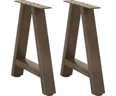 Kavos staliuko kojelės, A formos, 2 vnt., 50x(42-43) cm, plienas