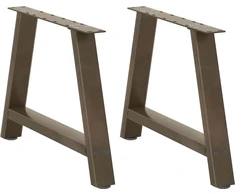 Kavos staliuko kojelės, A formos, 2 vnt., 70x(42-43) cm, plienas