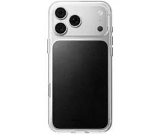 Nomad skaidrus odinis dėklas, juodas (Horween) - iPhone 18 Pro Max/17 Pro Max