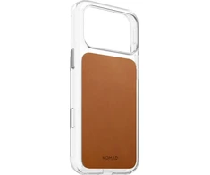 Nomad skaidrus odinis dėklas, balno ruda (Horween) - iPhone 18 Pro Max/17 Pro Max
