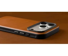 Nomad Modernus odinis dėklas, balno rudos spalvos (Horween) - skirta iPhone 18 Pro Max/17 Pro Max
