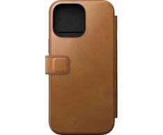 Nomad Modernus odinis dėklas, angliškas, gelsvai rudas-C spalvos – iPhone 16 Pro