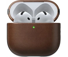 Nomad modernus odinis dėklas, rudas – „Airpods 4“
