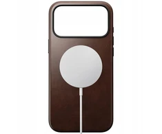 NOMAD modernus odinis dėklas – su „MagSafe“ suderinamas odinis dėklas, skirtas „iPhone 17 Pro“ | „Horween“ oda (rusvos spalvos)