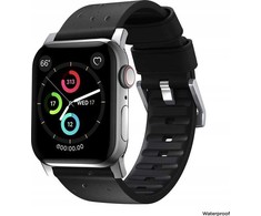 Nomad Active Strap Pro Juodas, sidabrinis - Apple Watch 49mm/46mm/45mm/44mm/42mm
