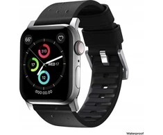 Nomad Active Strap Pro Juodas, sidabrinis - Apple Watch 49mm/46mm/45mm/44mm/42mm