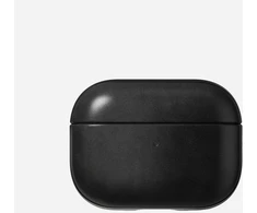 Nomad modernus odinis dėklas „Airpods Pro 2“ ausinėms, juodas
