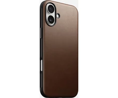 Nomad modernus odinis dėklas, rudas – „iPhone 16 Plus“