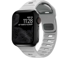 Apyrankė Nomad Sport Strap S/M, pilkas - Apple Watch 42mm/41mm/40mm/38mm