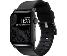 Išmaniojo laikrodžio Apple odinis dirželis, Juodos spalvos, 42/44mm