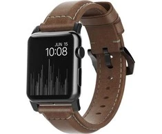 Nomad Išmaniojo laikrodžio Apple odinis dirželis, Rudos spalvos, 42/44mm