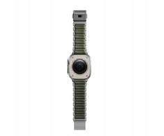 Nomad Stratos dirželis Natural Titanium Forest Žalias FKM AW 45/46/49mm