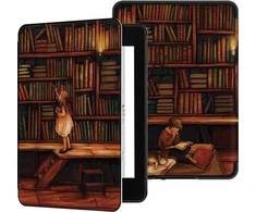 Amazon Kindle Amazon „Dėklas Tech-Protect Graphic Kindle“ popierius4 bibliotekos mergaitė