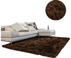 Kilimas - Gyvenamasis kambarys Shaggy 200x300 - Tamsiai rudas universalus