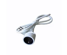 230V tinklo kabelio prailginimo laidas, CEE7 (šakė) - lizdas, 5m, VDE patvirtintas, balta