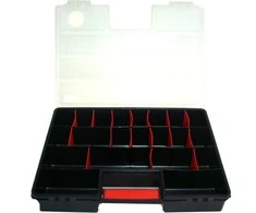 Pudełko Dėžė Patrol Organizer XL iš PVC | juoda (46 x 33 x 8 cm)