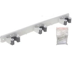 ProGarden Šluotos ir įrankių laikiklis trigubas - metalinis ir plastikinis