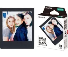 Momentinių Nuotraukų Rėmai - Fujifilm Instax SQUARE Blizgus Juodas Rėmelis 10 Vnt Juodas